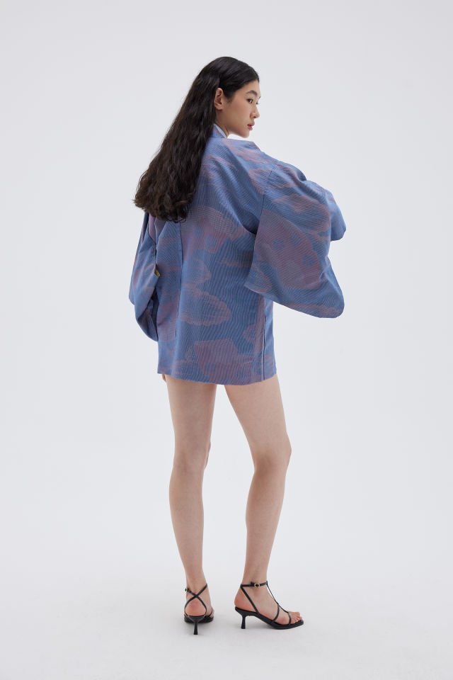 VANILLA SKY vintage ipek kimono ceket