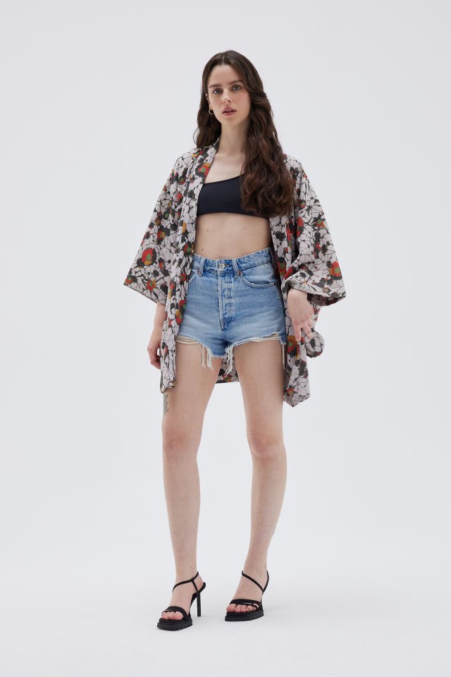 BLOOM MISTRAL vintage ipek kimono ceket