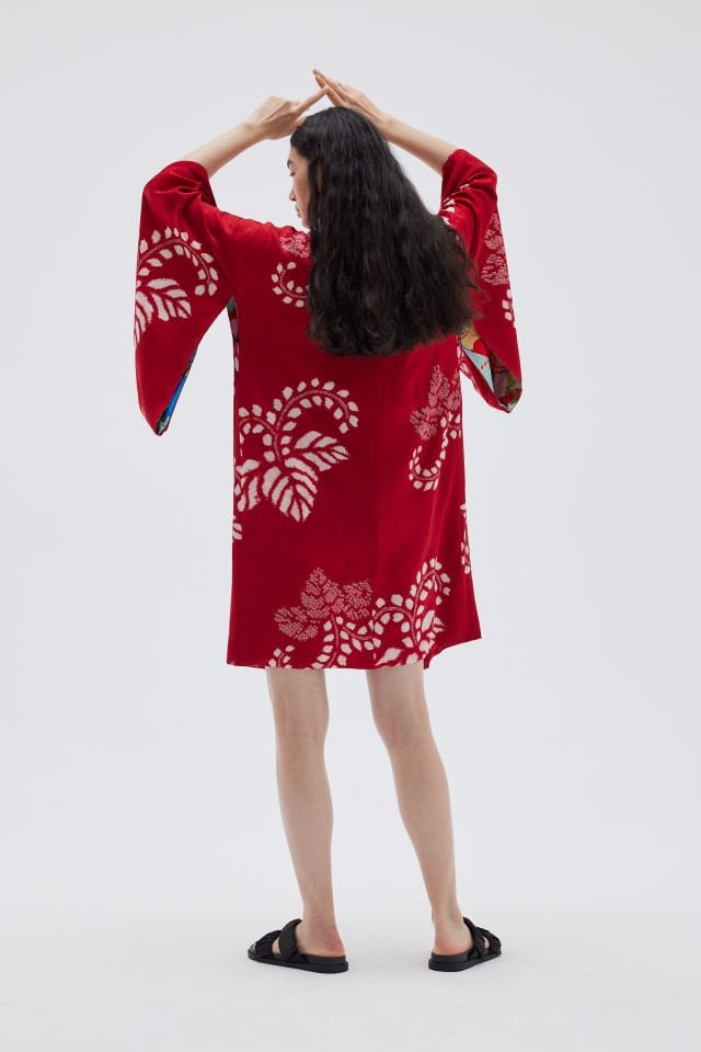 MNI RED vintage ipek kimono ceket