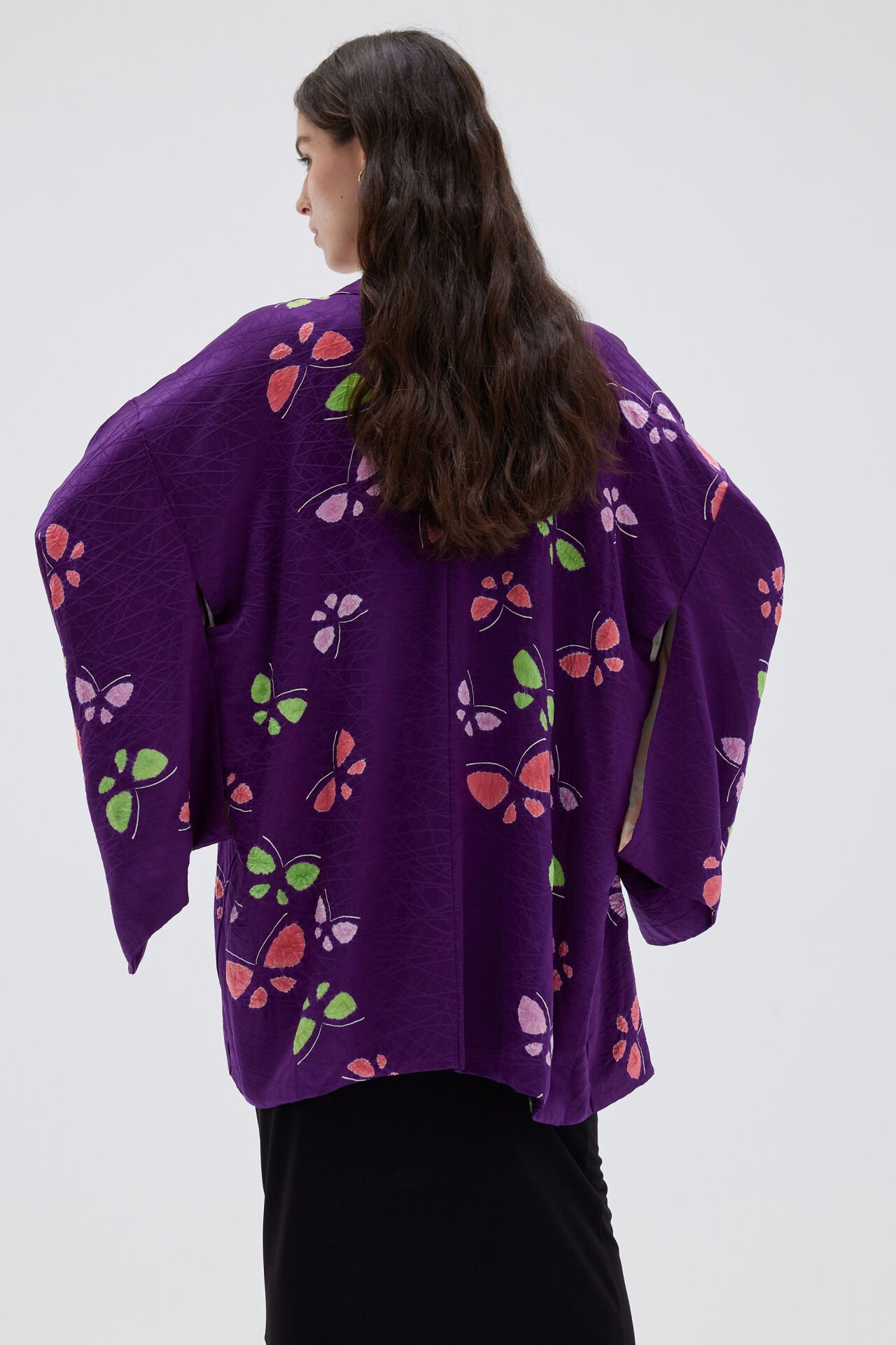 MOMIJIGARI vintage ipek kimono ceket