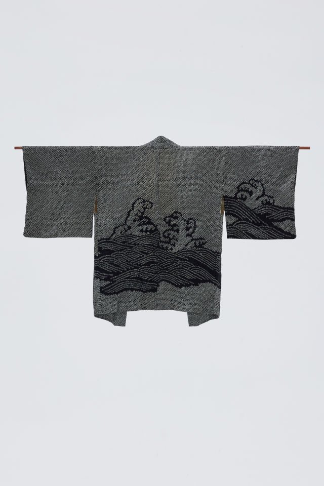 OCEAN SPRAY vintage ipek kimono ceket