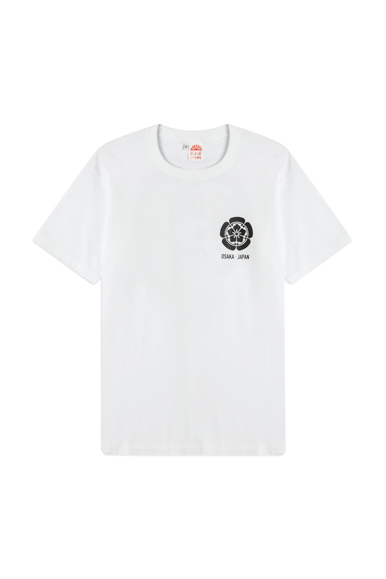 OSAKA JAPAN baskılı unisex t-shirt XXL - Beyaz