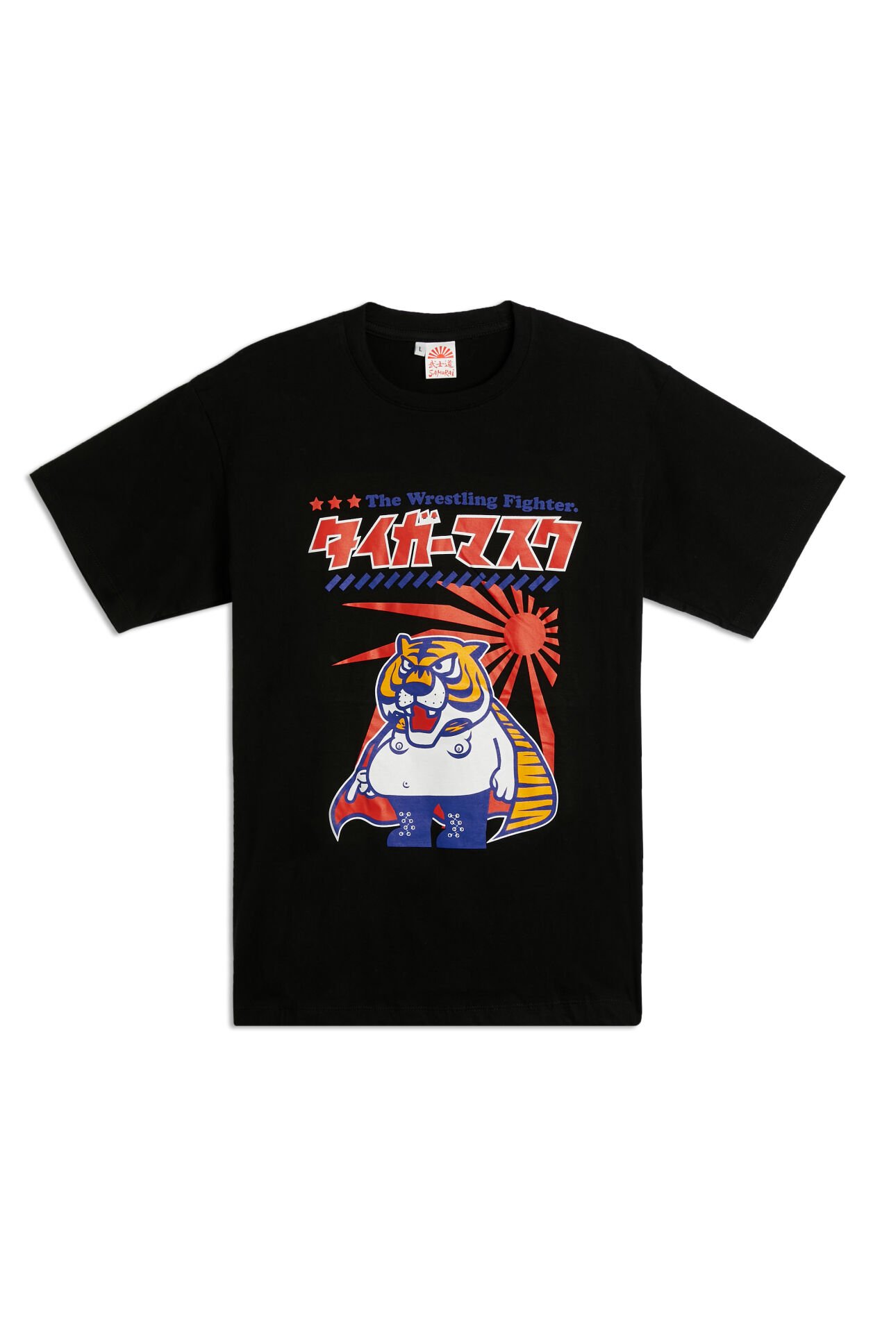 WRESTLING FIGHTER baskılı unisex t-shirt Siyah - XXL