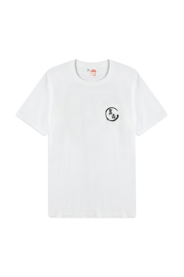 OSAKA MAP baskılı unisex t-shirt Beyaz - L