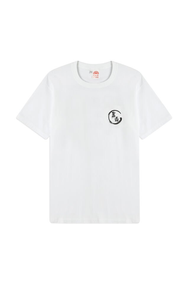 OSAKA MAP baskılı unisex t-shirt Beyaz - XL