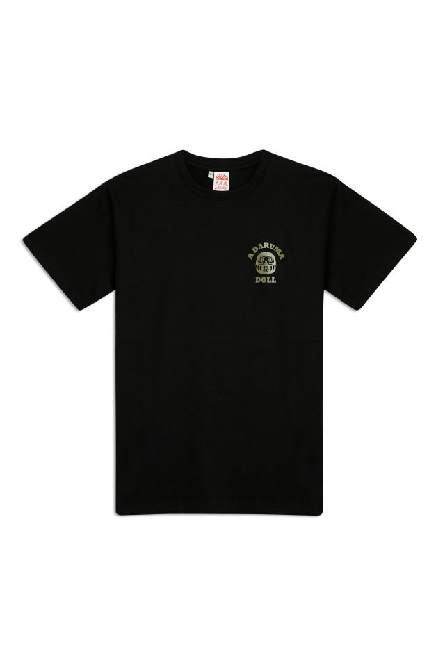DARUMA DOLL baskılı unisex t-shirt L - Beyaz