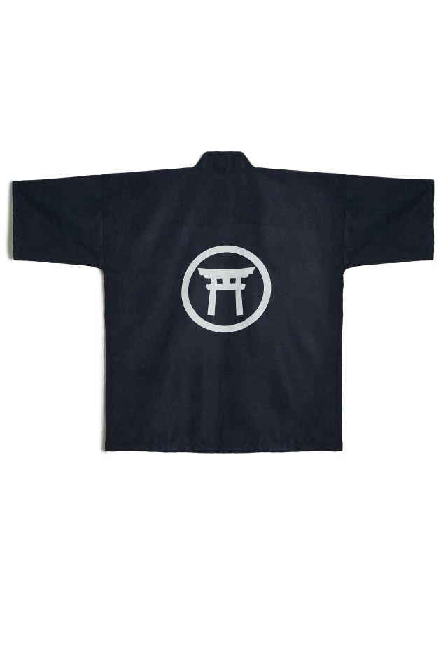 TEMPLE baskılı Hanten HAPPI unisex ceket Tek Beden - Lacivert